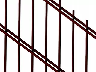 4 x Plotové panely 2D - 6/5 / 6 mm hnedá 1,03 m
