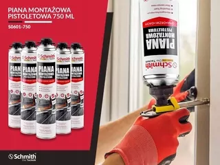 Montážna pena PUR - Montážnou penou 750ml delá 12 ks + zadarmo