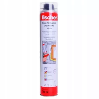 Montážna pena PUR - Pena Fischer 750 ml montážna pena - 12 ks