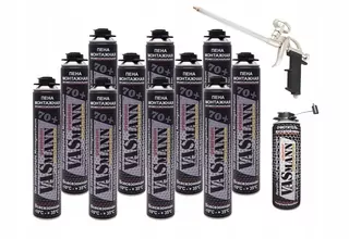Montážna pena PUR - Montážnu penu Pištoľ pena 890ml set