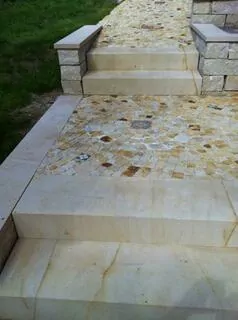 Sandstone stupne kroky Stone externe