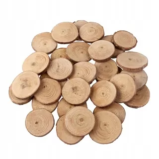 PIXNOR 30ks 4-5centimetry WOOD LOG PLÁTKY kotúče pre domácich majstrov