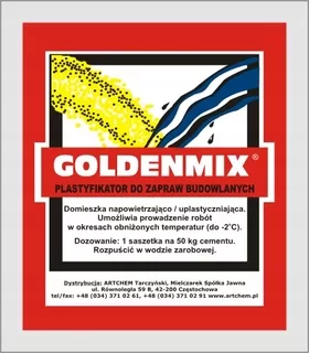 Zmäkčovadlo pre stavebné malty GOLDMIX