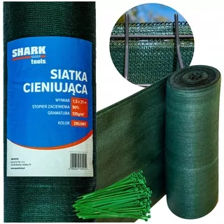 ✴️ 90% maskovanie tieňovej siete pre plot 1,5 × 25m zelená farba 135g + 100 svoriek