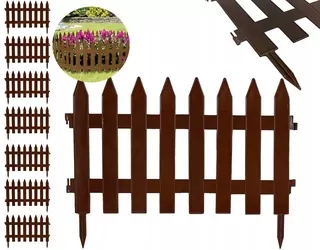 🌟 Plastový plot hnedý 3,2m