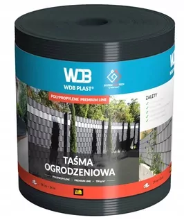 WDB PLAST® PREMIUM LINE polypropylénová oplotenia 19 cm x 26 m - hrúbka 1,2 [mm]