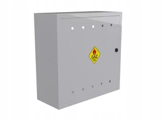 Plynová skriňa JD-MetalBox, šedá, 60x60x25 cm