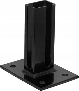 PN Podstavec stĺpika 60 × 40 mm RAL 9005
