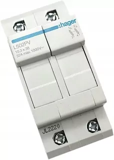 Poistková základňa 2P 10X38 DC