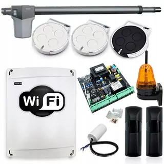 Pohon pre jednokriedlové braní 4,3m wifi pohon ľavý 3xPILOT lampa foto