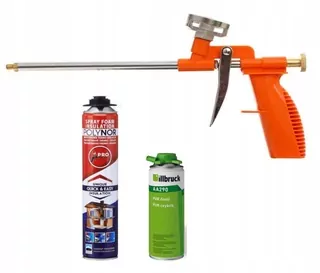 Montážna pena PUR - POLYNOR Spray izolácia + pištole + clean