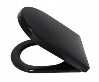 Estiva Fast New Black WC sedadlo, čierny polypropylén