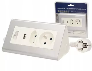 Predlžovací kábel - Premium predlžovací kábel Desk GND 230 USB 1.5 m Orno