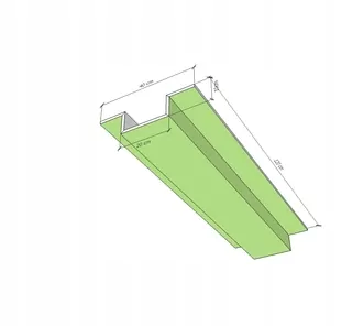 Vonkajší profil SPG 120cm x 40cm