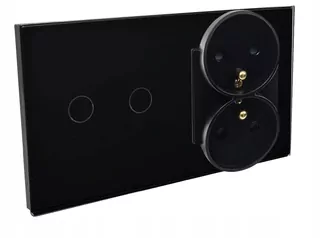 Vypínač svetla - PRS dotykový spínač Glass 2 g Back Slot