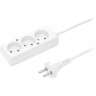 Extender 3X2P 10 a 250 v omy 2X1 5 m biely T-10533