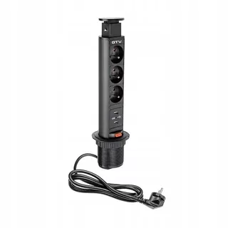 3x zásuvky s uzemnením + 2x USB