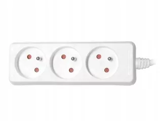 Domáce elektrické predlžovacie káble 230 V s uzemnením - 3 zásuvky / 1,5m.