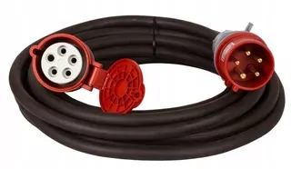 Predlžovací kábel - Gumové extensioner Stavebné pevnosť 10m 5 × 1,5 16 A