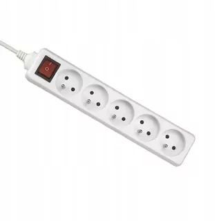 Predlžovací kábel - Predĺženie prúžok 5 Sockets 3 m / U s vypínačom