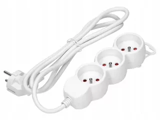 Predlžovací kábel - TROJITÁ PREdlžovacia šnúra 3 ZÁSUVKY 5m 2300W
