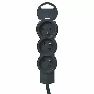 Predlžovací kábel 3XGN Z/U 1,5m čierny
