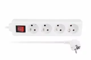 Predlžovací kábel - Sieť rozšírenie + switch 16 A 4 zásuvky 3m