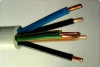 Elektrický vodič drôtik s kruhovým prierezom YDY 450 / 750V 5x2