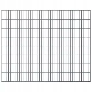 VidaXL Plotový panel 2D 2,008 × 1,63 m sivý