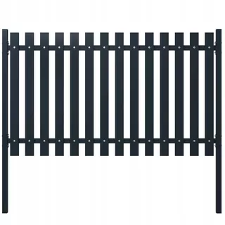 VidaXL Plotový panel, antracitový, 174,5 × 100 cm, lakovaná oceľ