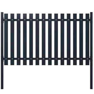 Plotový panel, antracit, 174,5 × 75 cm, lakovaná oceľ