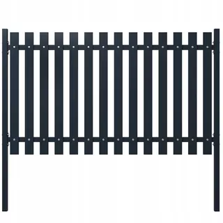 Plotový panel, antracit, 174,5 × 75 cm, lakovaná oceľ