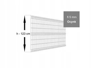 Plotový panel H-123 cm Fi 5 mm
