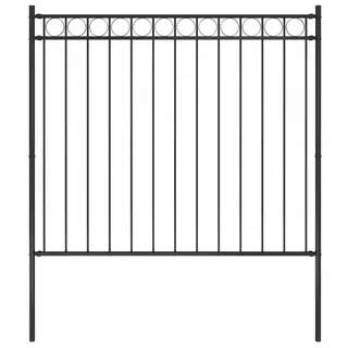 VidaXL Plotový panel oceľový 1,7 × 1.5 m c