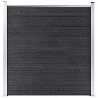 Plotový panel Vidaxl, WPC, sivá, 180 × 186 cm