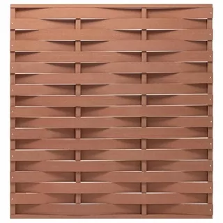 Plotový panel z WPC, 170 × 180 cm, hnedá