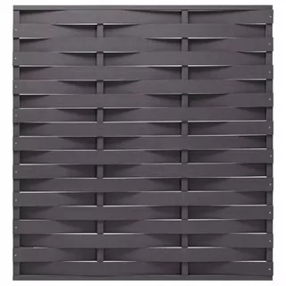 Plotový panel z WPC, 170 × 180 cm, šedá