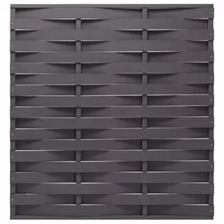 Plotový panel z WPC, 170 × 180cm, šedá