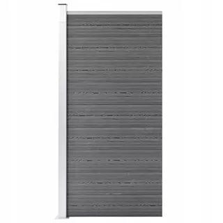 VidaXL Plotový panel z WPC 95 × 186cm sivý