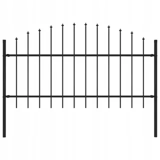 VidaXL Plotový panel s hrotmi (1-1,25) x 1,7