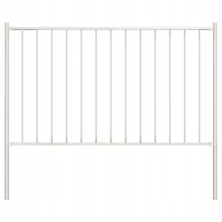 Plotový panel so stĺpikmi, oceľ, 1,7 × 1,25 m