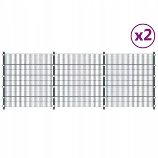 Plotové panely, 2 ks, železo, spolu 12m