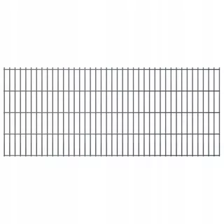 VidaXL Plotové panely 200 × 83cm 14m šedé