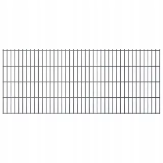 Plotové panely 2D, 2,008 × 0,83 m, 22 m, šedá