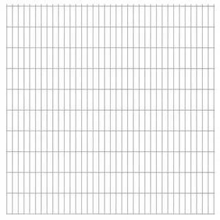 Plotové panely 2D Vidaxl 34 m Striebro 273604