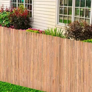 Plotové panely z bambusu, 2 ks, 100 × 400 cm