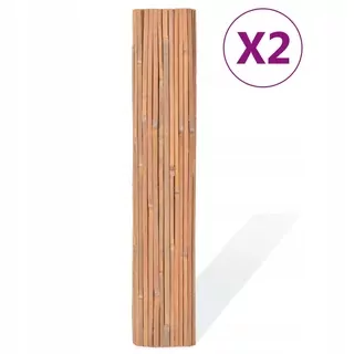 Plotové panely z bambusu, 2 ks, 150 × 400 cm