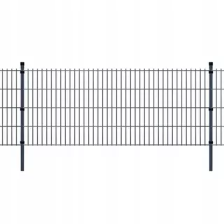 Plotové panely 2D s stĺpikmi 2008 × 1030 mm 6 m Šedá