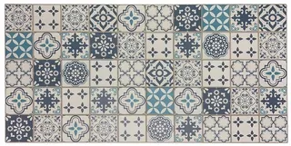 Patchwork 3D nástenné panely PVC OBKLAD MODRÁ MATNÁ