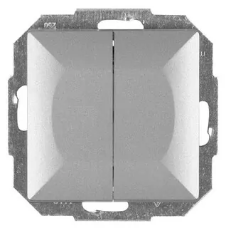 Vypínač svetla - Pearl Konektor Dual Silver WP-2P spínač